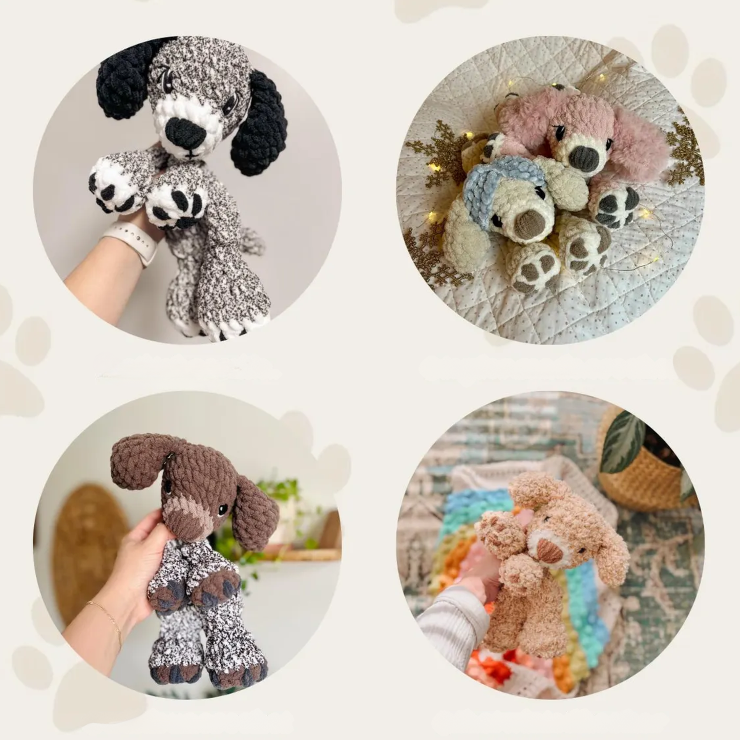 Crochet Paw the Puppy Pattern (No Sew)