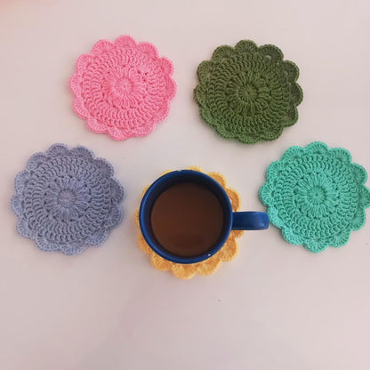 4 in 1 Floral Coaster Pattern Bundle