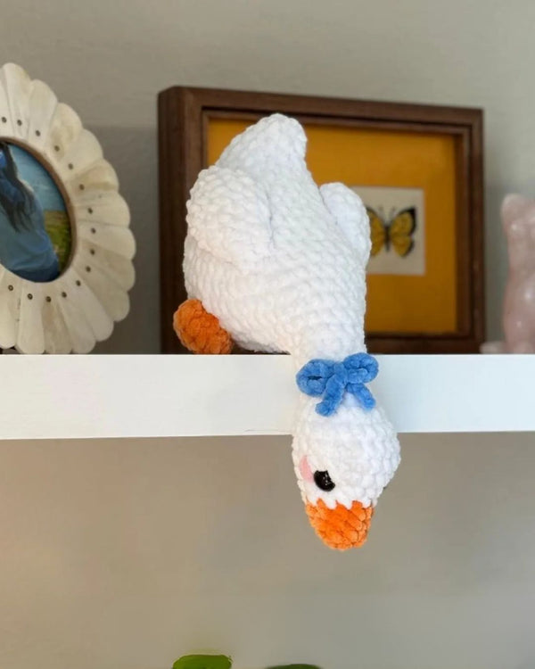 Shelf Goose Amigurumi Crochet Pattern