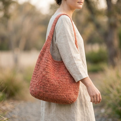 Crochet Slouchy Hobo Bag | Includes 3 Sizes Small, Medium & Large