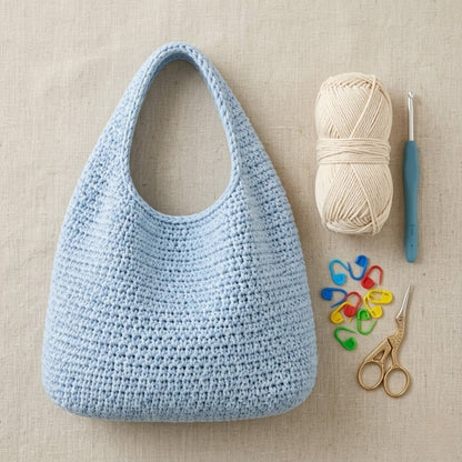 Crochet Slouchy Hobo Bag | Includes 3 Sizes Small, Medium & Large