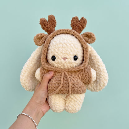 9-in-1 Baby Bunny in Hoodie Crochet Pattern Bundle