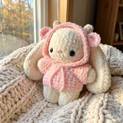9-in-1 Baby Bunny in Hoodie Crochet Pattern Bundle
