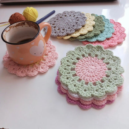 4 in 1 Floral Coaster Pattern Bundle