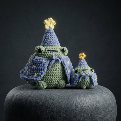 Crochet Jumbo Wizard Frog Pattern