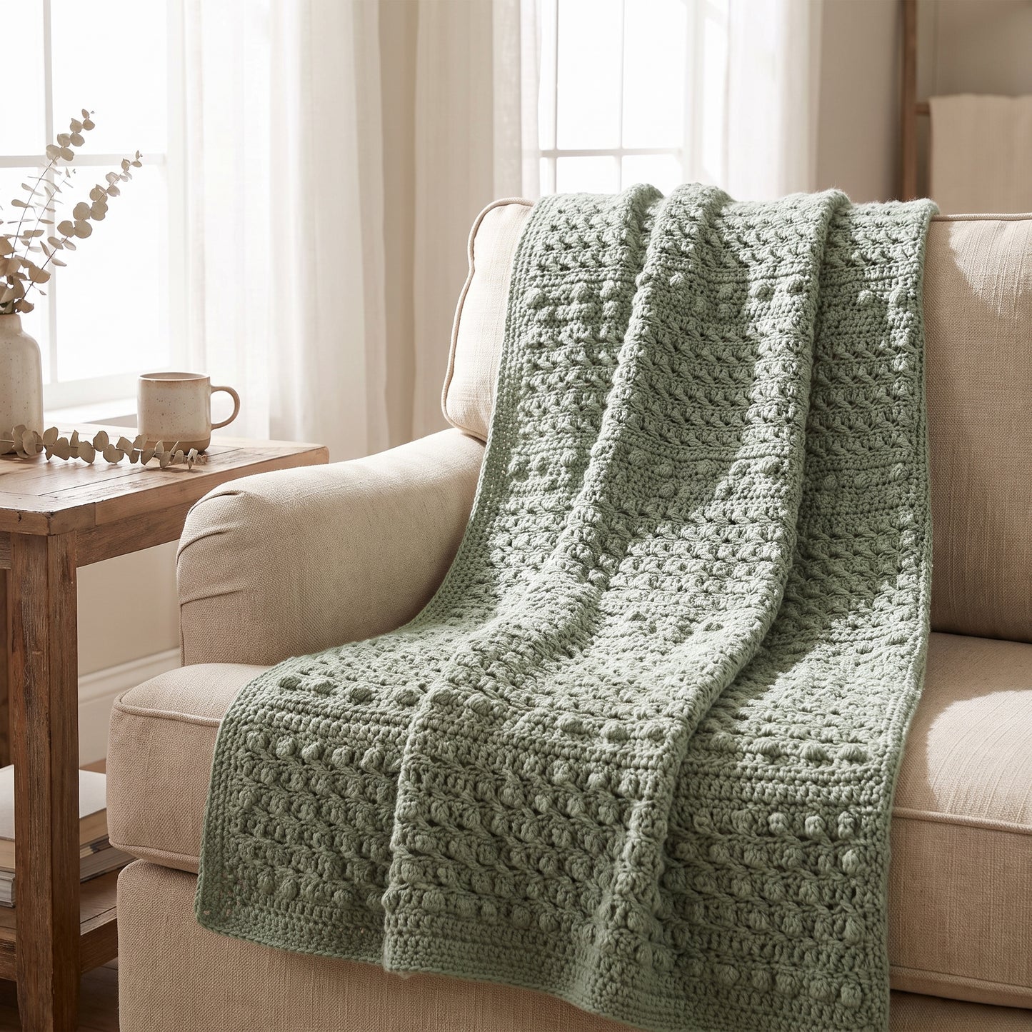 Crochet Field and Forest Throw Pattern