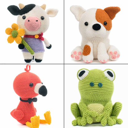 Amigurumi Made Easy: 16 Straightforward Animal Crochet Patterns