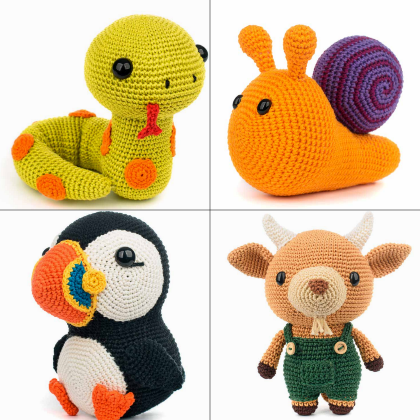 Amigurumi Made Easy: 16 Straightforward Animal Crochet Patterns