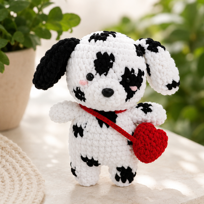 Crochet Dalmatian the Dog Amigurumi Pattern