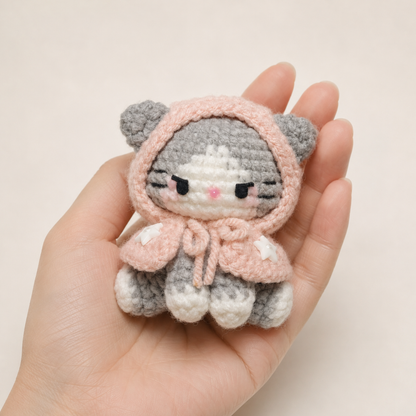 Crochet Poncho Kitty Amigurumi Pattern