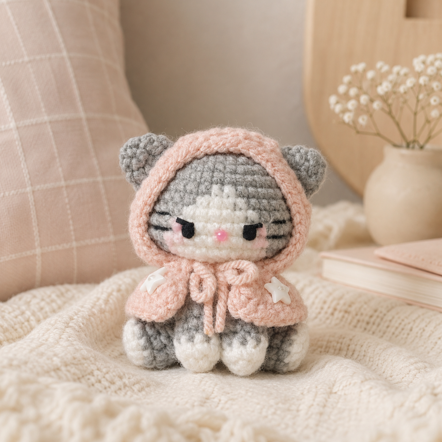 Crochet Poncho Kitty Amigurumi Pattern