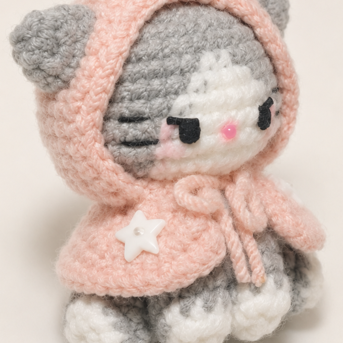 Crochet Poncho Kitty Amigurumi Pattern