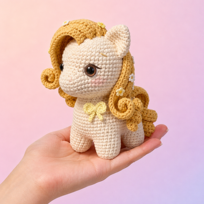 Crochet Fantasy Pony Amigurumi Pattern (6 Characters)