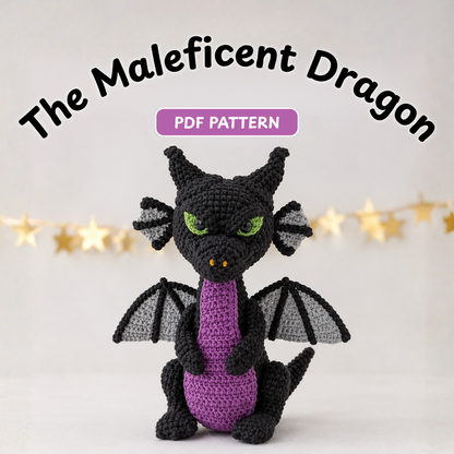 Crochet Maleficent Dragon Amigurumi Pattern