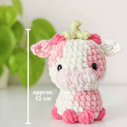 Crochet No Sew Cow Amigurumi Pattern (4-in-1)