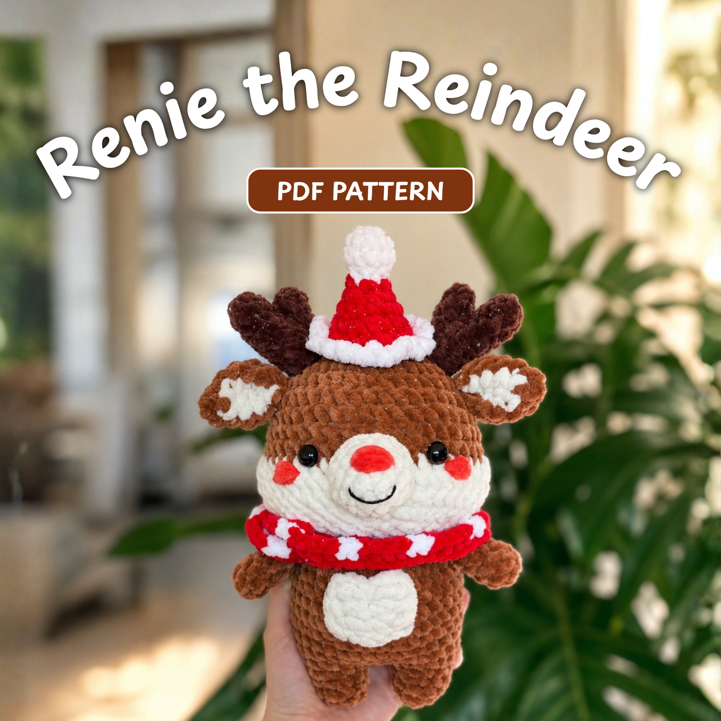 Crochet RENIE the Reindeer Amigurumi Pattern