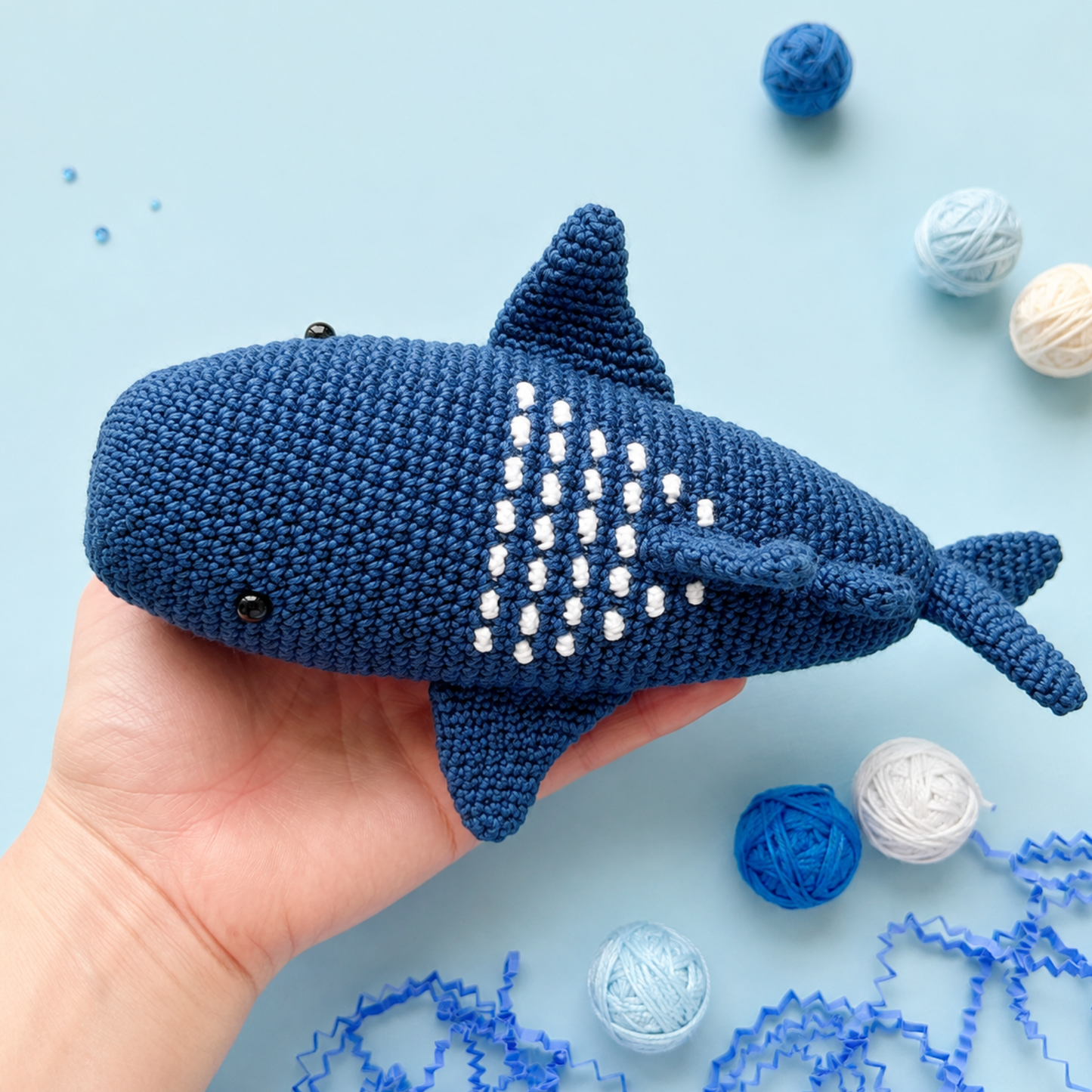 Crochet Sea Animals Pattern Vol. 1 (6 Characters: Clownfish, Blue Tang, Penguin, White Shark, Whale Shark & Manta Ray)