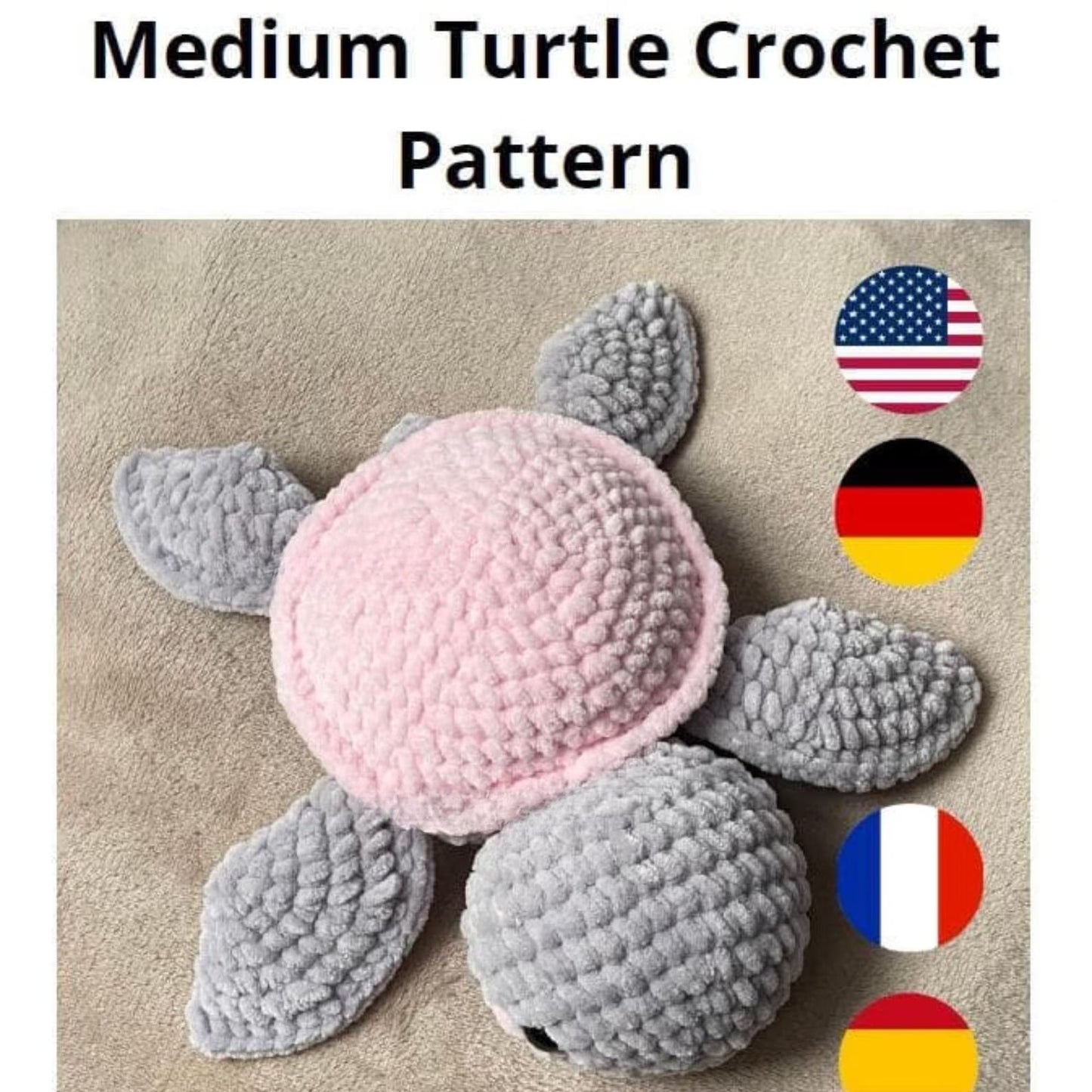 Turtle Crochet Pattern | Amigurumi Plush Toy