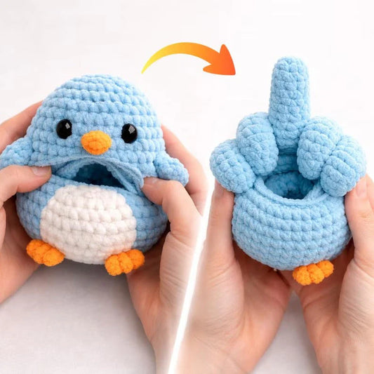 Flip The Bird Crochet Pattern | Reversible Amigurumi Bird