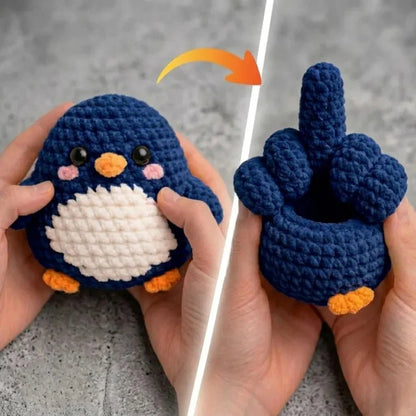 Flip The Bird Crochet Pattern | Reversible Amigurumi Bird