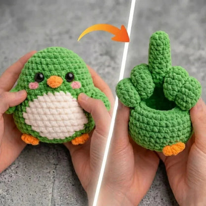 Flip The Bird Crochet Pattern | Reversible Amigurumi Bird