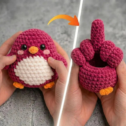 Flip The Bird Crochet Pattern | Reversible Amigurumi Bird