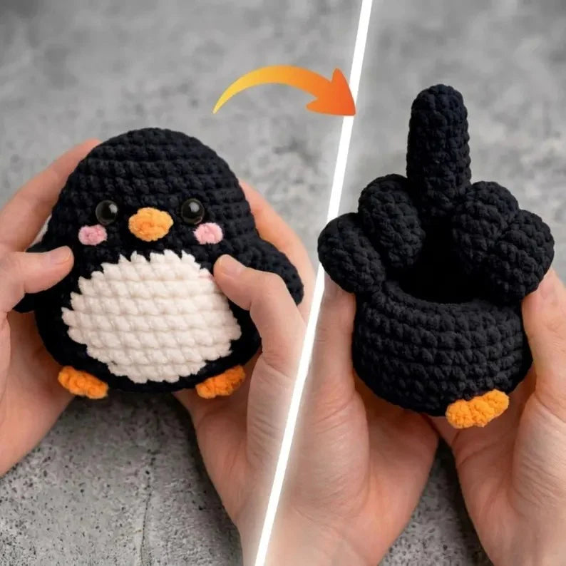 Flip The Bird Crochet Pattern | Reversible Amigurumi Bird