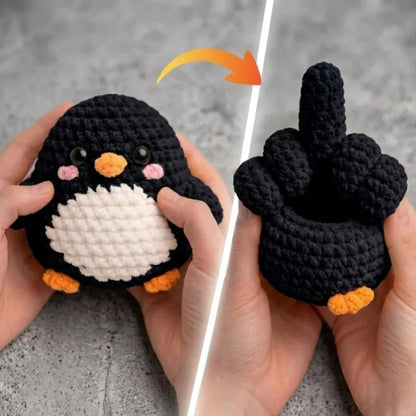 Flip The Bird Crochet Pattern | Reversible Amigurumi Bird