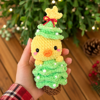Crochet Animal in Christmas Tree Pattern (Big and Mini Bundle)