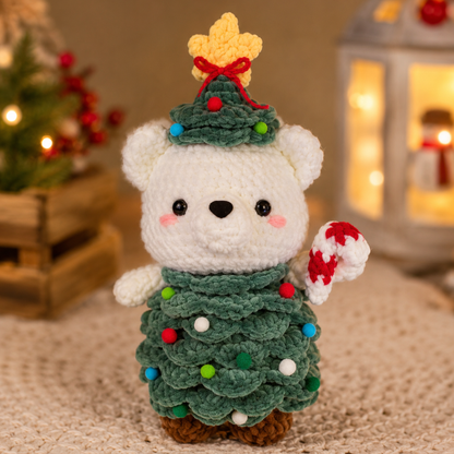 Crochet Animal in Christmas Tree Pattern (Big and Mini Bundle)