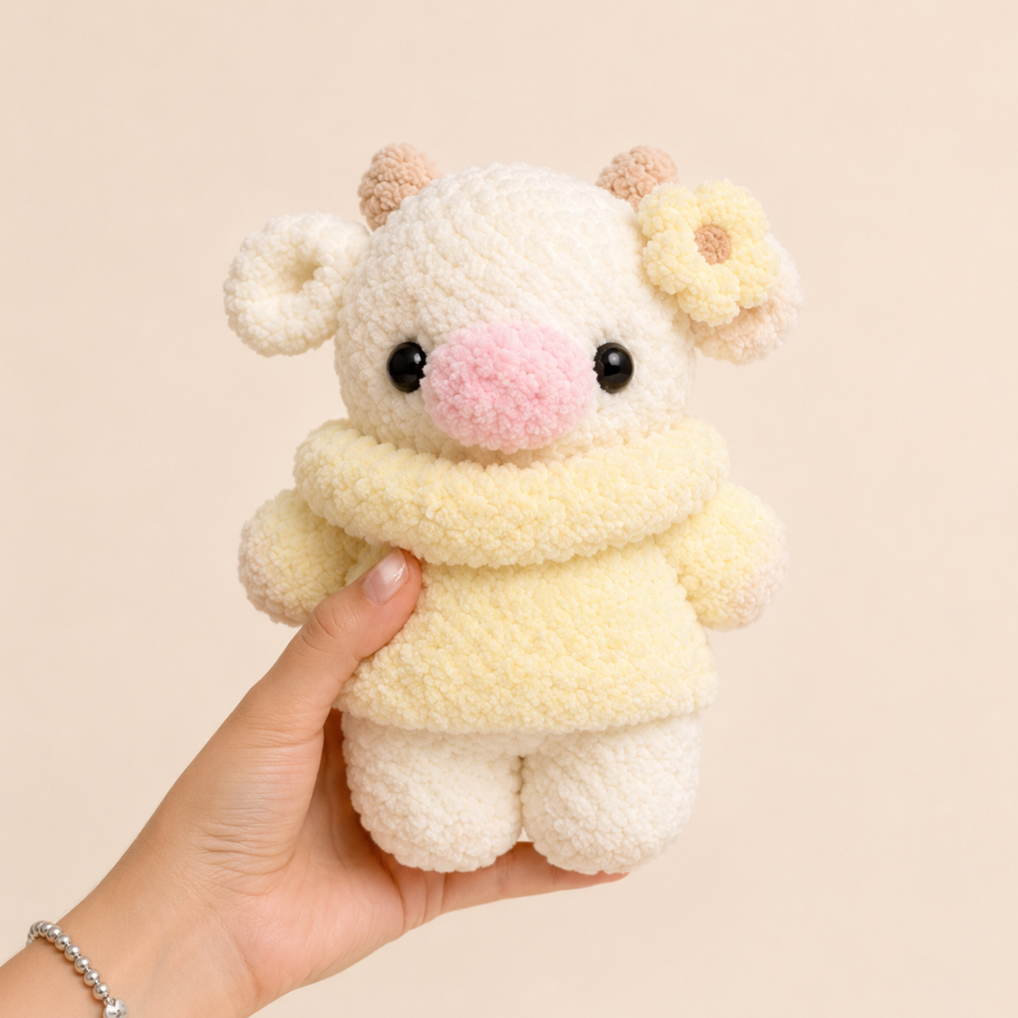 Crochet Baby Cow in Clothing Pattern Bundle (10 in 1)