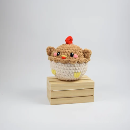 Crochet Bounci Little Birds Amigurumi Pattern (Chicken, White Chicken, Brown Chicken, Budgie, Pigeon & Cardinal | 6 Designs in One)