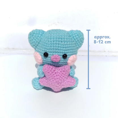 Crochet BT21 Chubby Amigurumi Pattern (Chimmy, Cooky, Koya, Shooky, RJ, Mang &amp; Tata | 7 Characters in One)