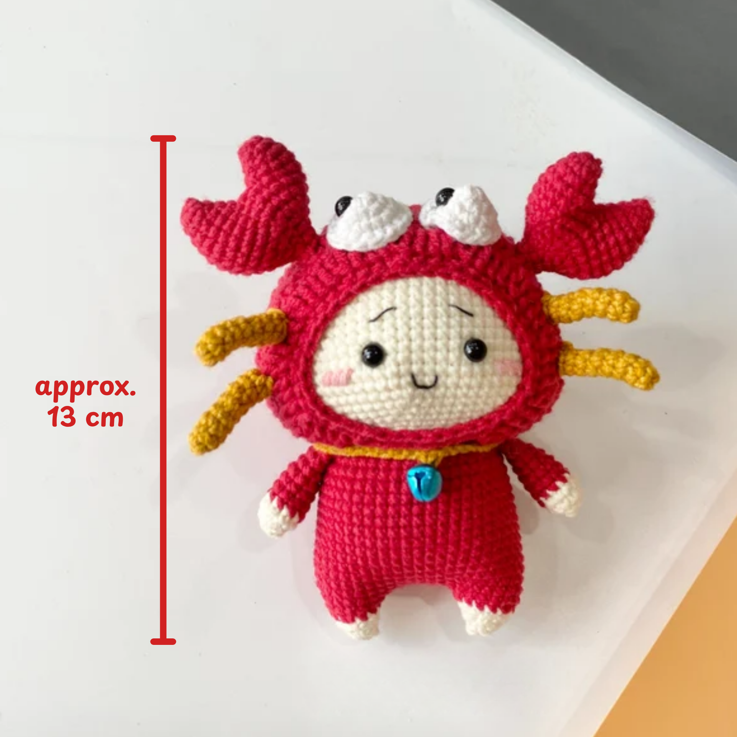 Crochet Cancer Zodiac Doll Pattern (Amigurumi Keychain | 2.5 inches | English PDF)