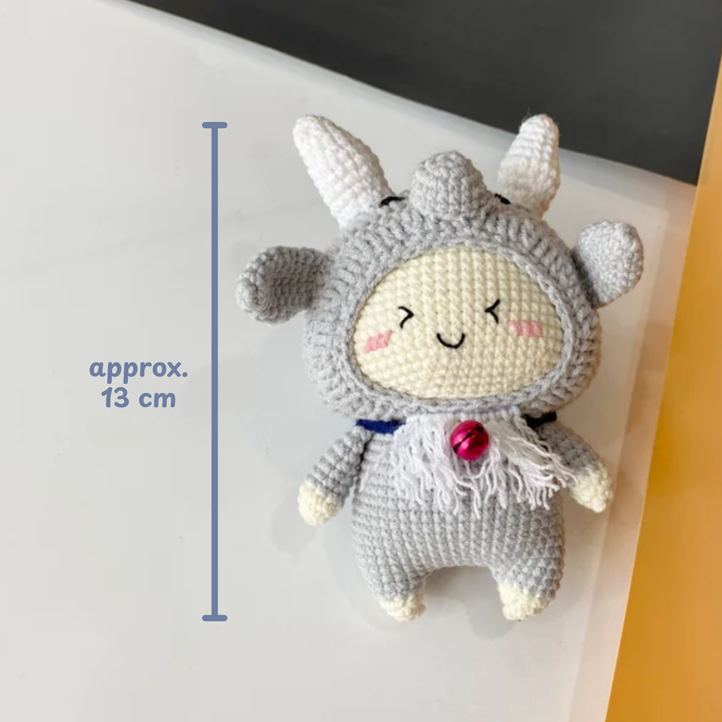 Crochet Capricorn Zodiac Doll Pattern (Amigurumi Keychain | 3 inches | English PDF)