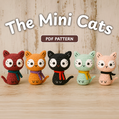 Crochet Mini Amigurumi Cat Pattern