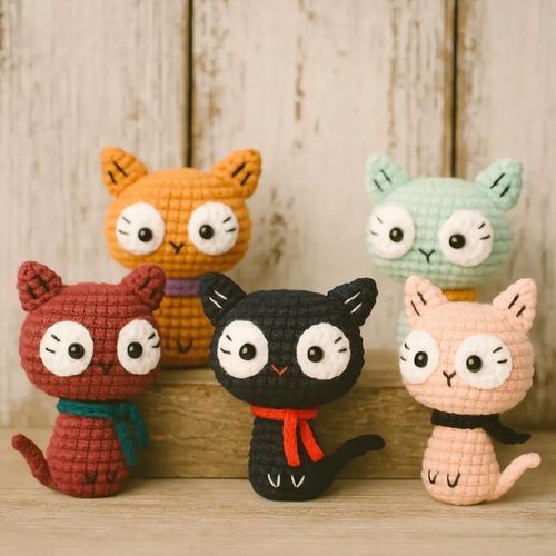 Crochet Mini Amigurumi Cat Pattern