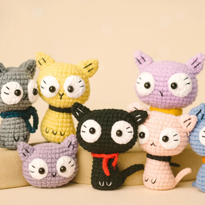 Crochet Mini Amigurumi Cat Pattern