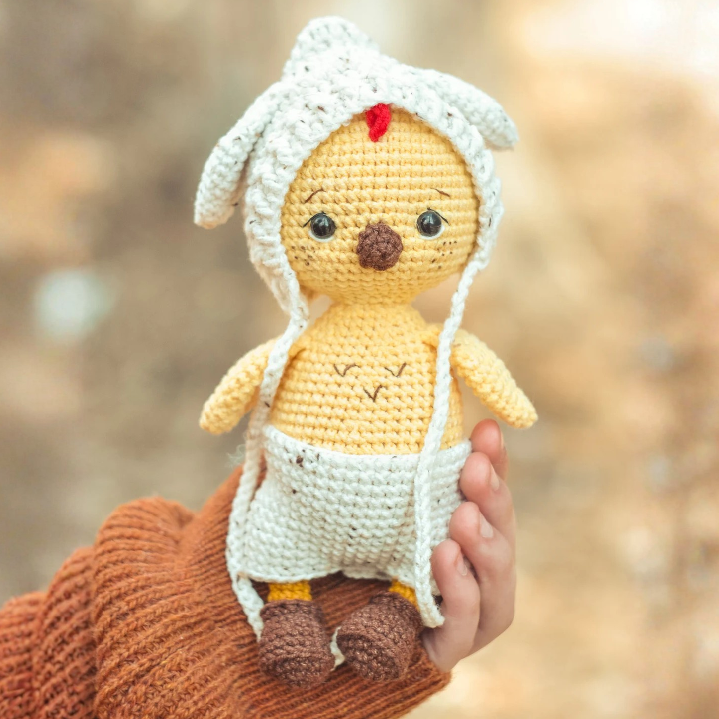 Crochet Easter Chick Pattern (With Frog and Bunny Outfits)