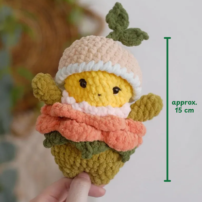 Crochet Chunky Florette Pattern (Flower Amigurumi)