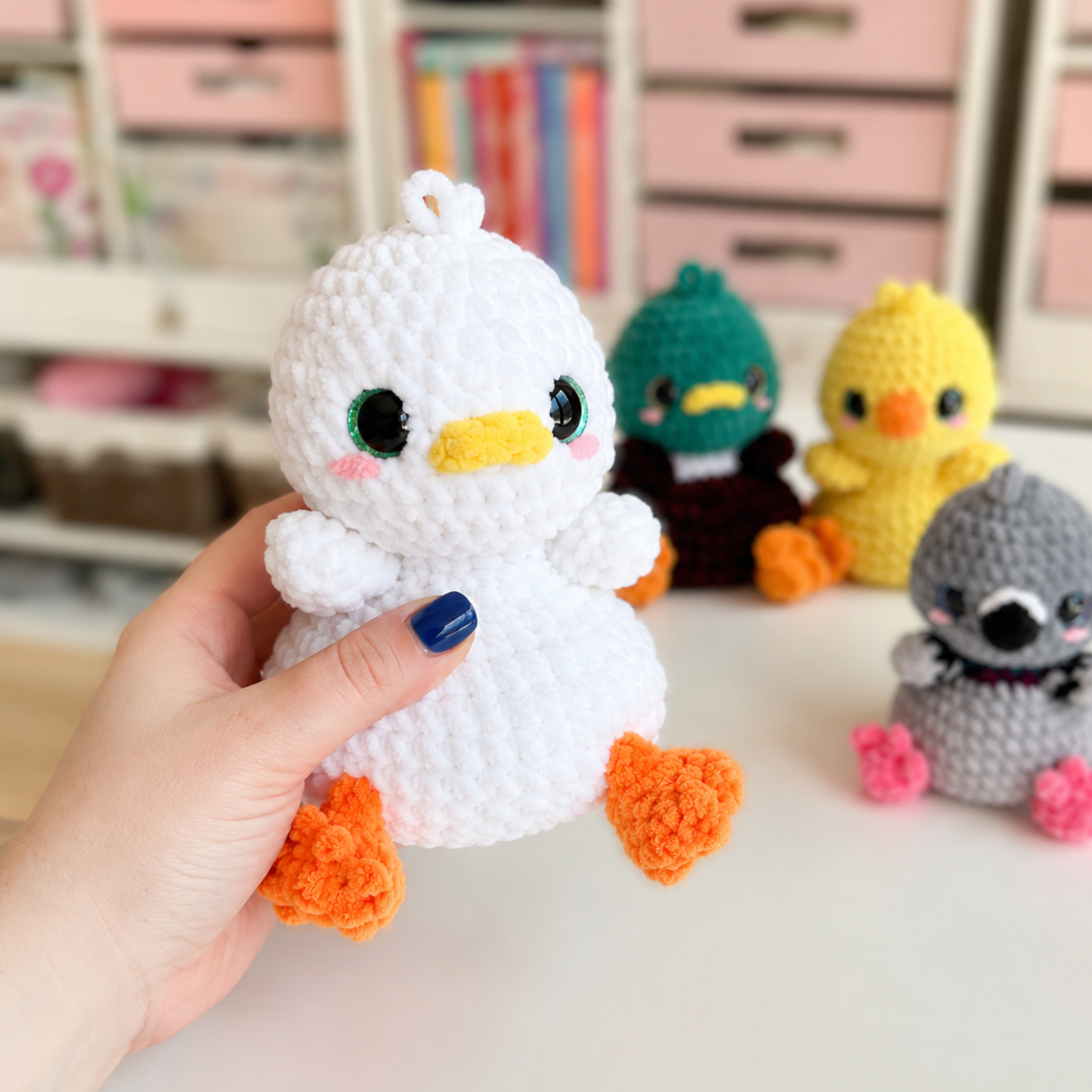 Crochet The Couch Brigade Pattern (6-in-1 Bird Pack, English/French)