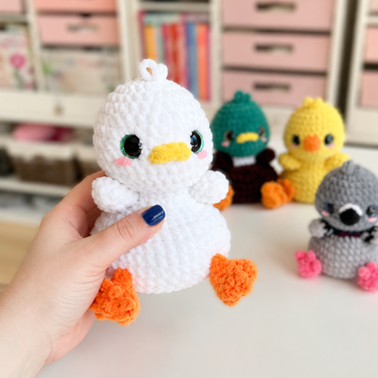 Crochet The Couch Brigade Pattern (6-in-1 Bird Pack, English/French)