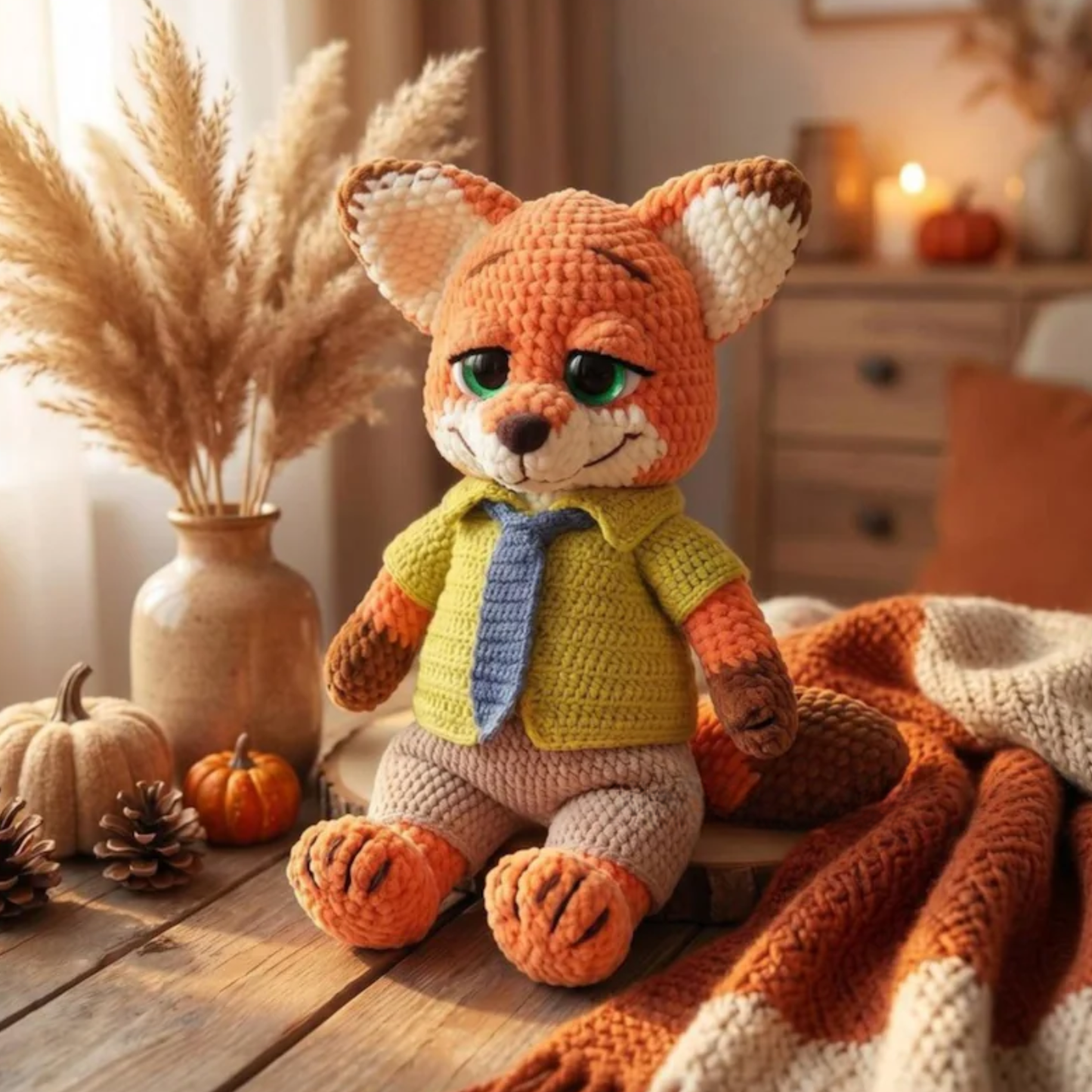 Crochet Judy Police Bunny Amigurumi Pattern (2-in-1 with Nick Fox)