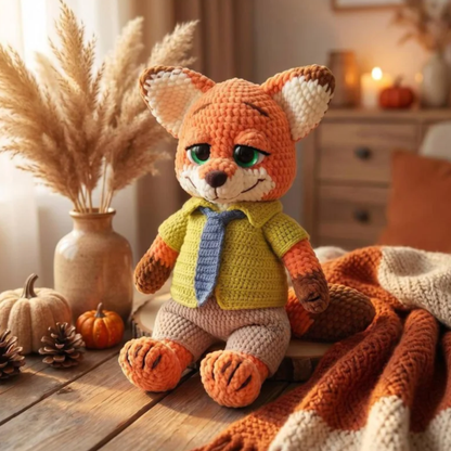 Crochet Judy Police Bunny Amigurumi Pattern (2-in-1 with Nick Fox)