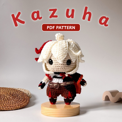 Crochet Kazuha Amigurumi Pattern (Genshin Impact)