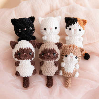 Crochet No Sew Baby Cat Bundle Pattern (4 Kitty Designs)