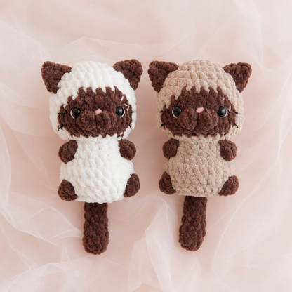 Crochet No Sew Baby Cat Bundle Pattern (4 Kitty Designs)