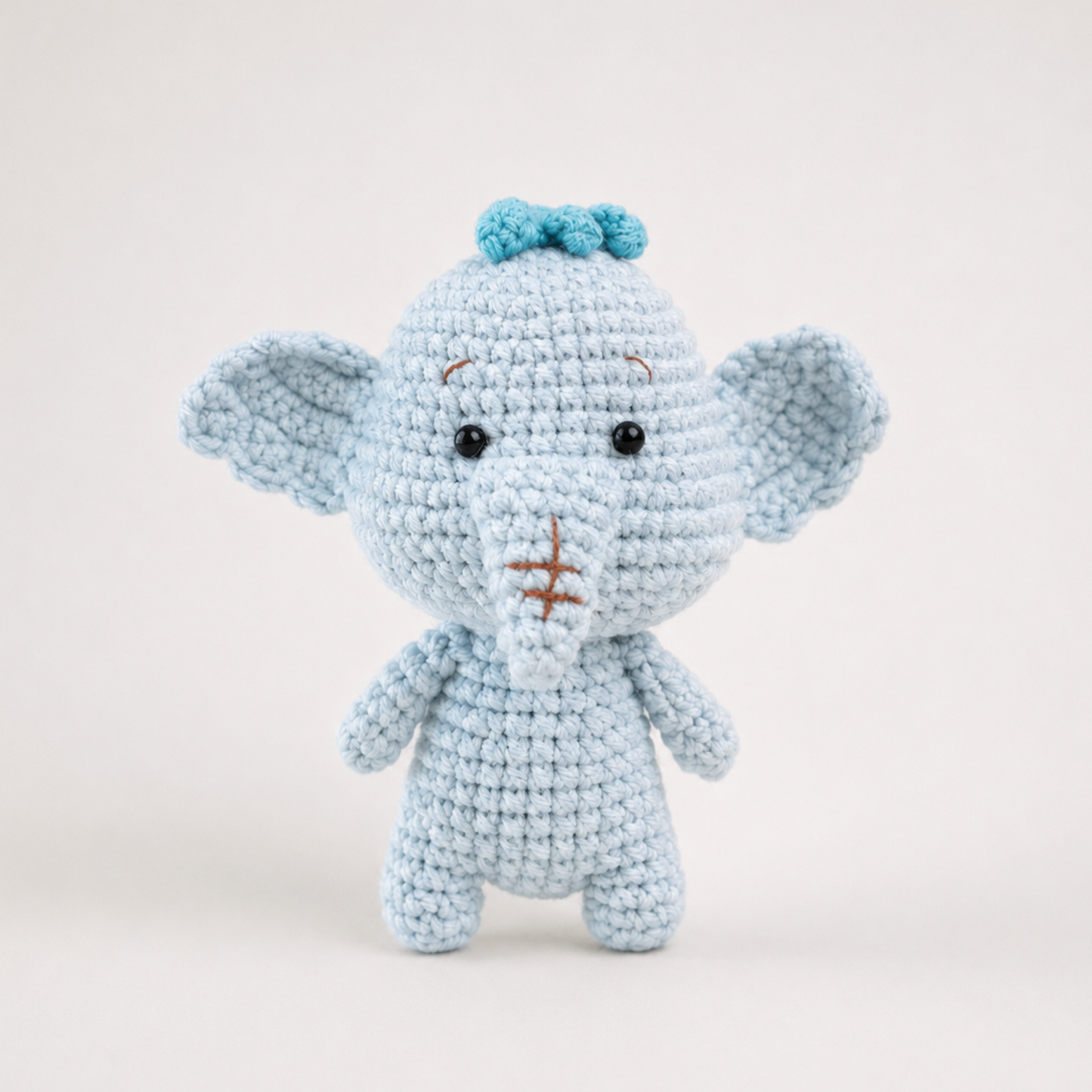 Crochet Lumpy Elephant Amigurumi Pattern (Mini Stuffed Elephant, 3-4 inches)