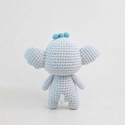 Crochet Lumpy Elephant Amigurumi Pattern (Mini Stuffed Elephant, 3-4 inches)