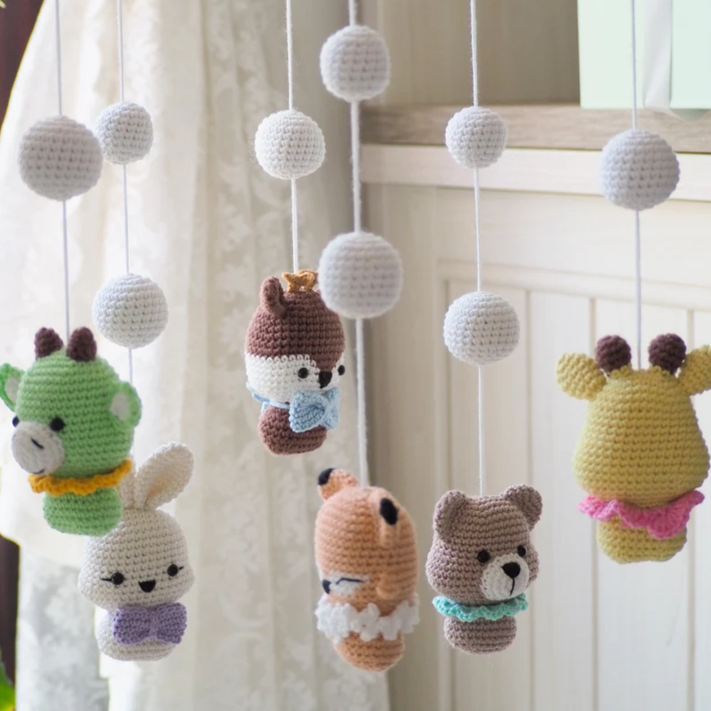 Crochet Mini Toys Pattern (Fox, Bunny, Bear, Dragon, Reindeer, and Giraffe)
